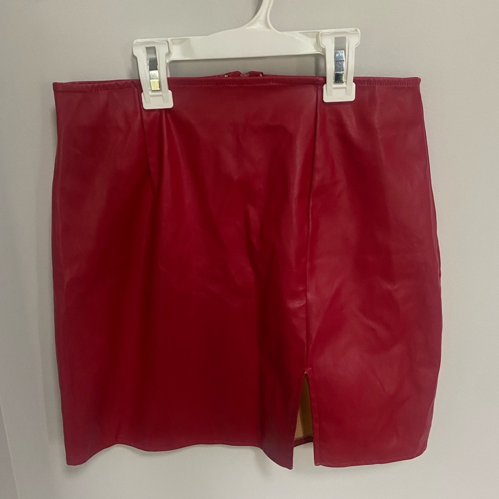 Windsor Red Mini Skirt